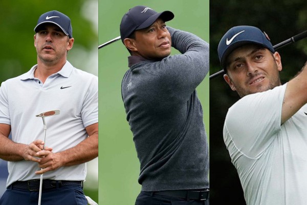 Brooks Koepka, Tiger Woods, Francesco Molinari