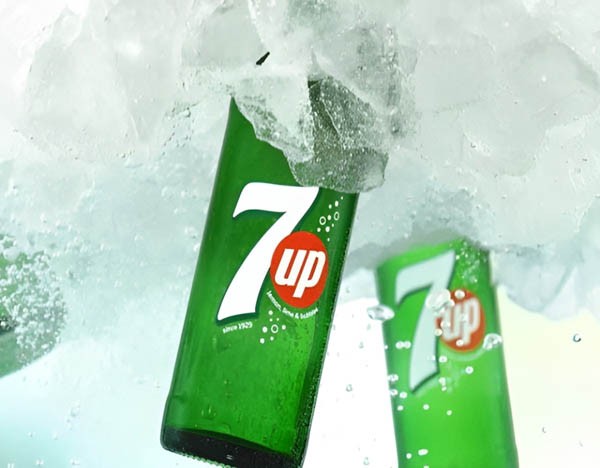 Ảnh hưởng của kích thước lọ/lon đến lượng calo trong 7 Up