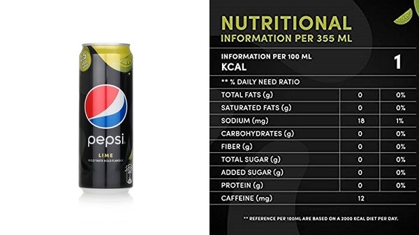 Pepsi chủ yếu chứa nước, đường, caffeine, axit photphoric và các chất bảo quản